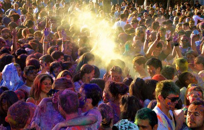 primavera hindú, Madrid, Holi Festival, festival de colores