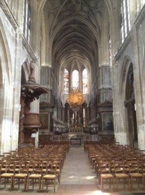 Interior of the Church of Saint-Merri
