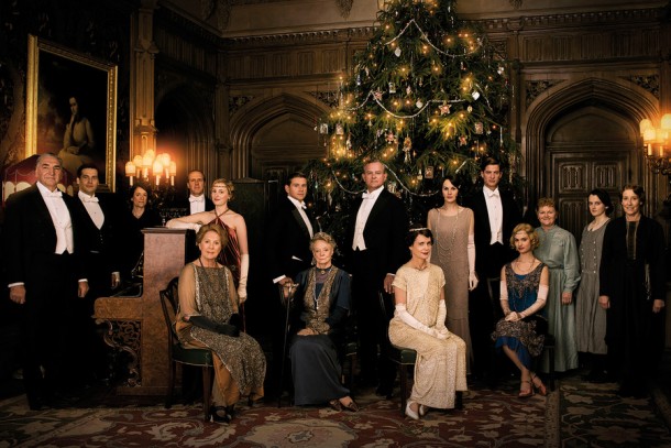 Downton Abbey Christmas photography | via Vanity Fair