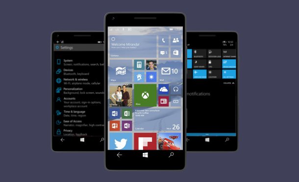 Windows 10 for phone | via 