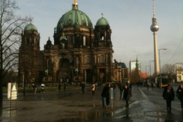 Berlín, invierno, Dom Cathedral, protestant, Alemania