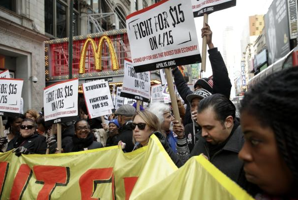 Protests against unfair wages | NY Daily News