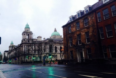 Side view of Belfast City Hall