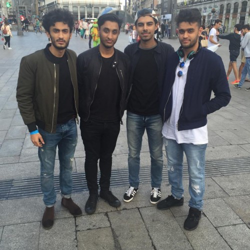 From left to right: Humza, Yasin, Husnain, Hamza | Sidra Imtiaz