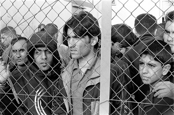 Arrested refugees-immigrants in Fylakio detention center, Evros, Greece, 2010, by Ggia
