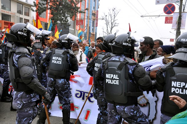 Nepalese Police in action | Nirmal Dulal