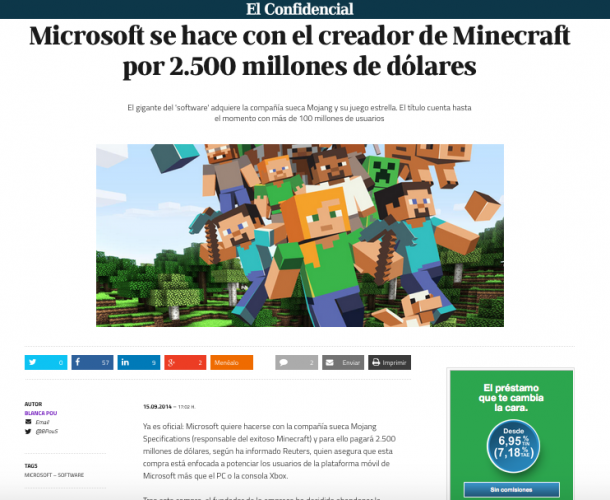 Minecraft El Confidencial