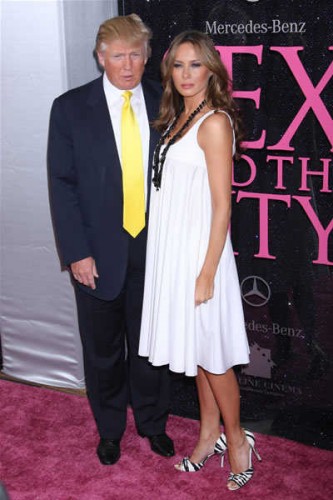 Donald Trump and his wife at Sex and the city: the movie Premiere /Celebrityphotos