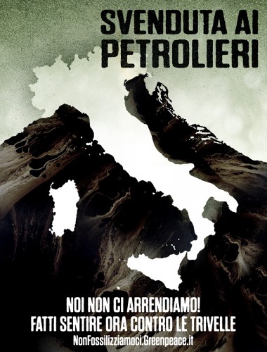 Greenpeace campaign against 'Sblocca Italia' decree