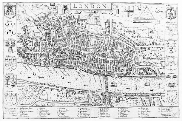 Map of the city of London Wellcome Images
