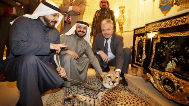Minister of Foreign Affairs Reynders during his visit to Saudi Arabia ended with a meeting with the controversial Saudi Prince Nayef al-Shaalan, sought by Interpol. Al-Shaalaan was condemned to 10 years by France in a drug case, but never extradited.