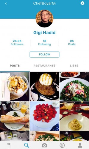Gigi Hadid | Screenshot of Wine 'n Dine