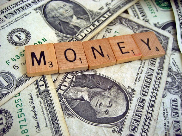 The word money shown with scrabble letters by 401(K) 2012 | Flickr (https://www.flickr.com/photos/68751915@N05/6355351769/in/photolist-aFAQEv-97gKwe-nvfmAY-bH1gac-dK2oa7-a2YSa6-5aSAmS-8HWvej-fTr2eB-omrcRK-dK2osL-aJdoEV-aFB2Ba-dwMj2G-biaQuZ-62LFqP-4a8cF1-8BwCSj-ako44b-8Gn2wS-aQaDvx-djNX5-bbeUhH-aQaDED-6c6Q6r-BrPJ2-i6VAS8-7HKuTk-2gXbvF-bn4oq2-d3koK-83uUfE-7xFCXW-5noirC-az2SCh-aFAPtx-5rzm-677q9C-5nj3tT-7xFvR7-QxcaH-fBsQs-5QKWwC-apUnh-62QVKf-aFDgrH-5rzn-cGH7UQ-ad9aU-nTZJp)