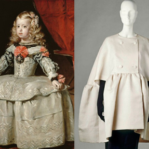 La Infanta de Velazquez which inspired the creme cape by Balenciaga Image via: downtowndoll