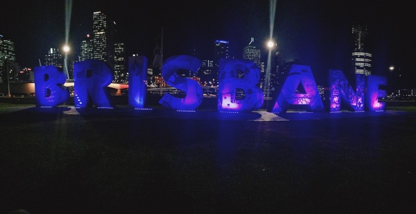 Brisbane sign in Southbank | Gaby Galvin