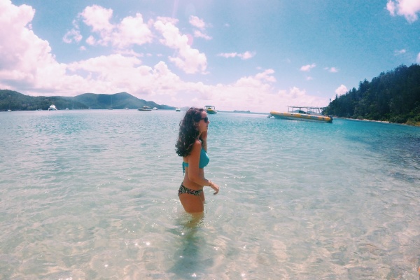 Clear water and white sand beaches of The Whitsundays | Gaby Galvin